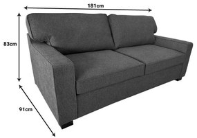 Καναπές - Κρεβάτι Polaris 2θέσιος Ύφασμα Εκρού 181x91x83 εκ. 181x91x83 εκ.