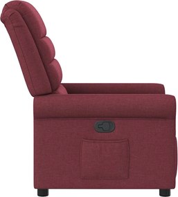 vidaXL Πολυθρόνα Ανακλινόμενη Μπορντό Υφασμάτινη