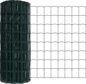 vidaXL Ευρωπαϊκός Φράκτης με Ακίδες 25 x 0,6 μ PVC-Επικαλυμμένο Ατσάλι