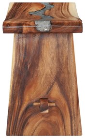 vidaXL Σκαμπό από Μασίφ Ξύλο Suar και Συνθετική Ρητίνη