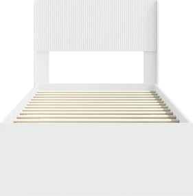 vidaXL Καλάθι με αποθήκη και κεφαλάρι Λευκό 90 x 200 cm