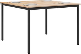 vidaXL Τραπεζαρία Φυσικό 110 x 110 x 75 cm Στερεά ξυλεία πεύκου