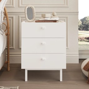 Κομοδίνο Λευκό FLOSA 47.9x36.8x63.5