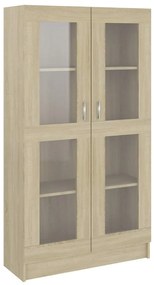 vidaXL Βιτρίνα Χρώμα Sonoma Δρυς 82,5 x 30,5 x 150 εκ. Επεξ. Ξύλο