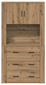 vidaXL Μπουφές artisan δρυς 80 x 33 x 150 εκ Επεξεργασμένο ξύλο