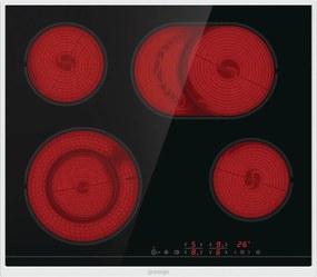 Εστία κεραμική Gorenje με Πλαίσιο ECT643BX 60x52.5x5.4 εκ.