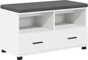 vidaXL Παγκάκι Χαλωρίου Λευκός 80 x 38 x 46 εκ