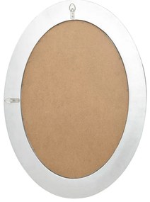 vidaXL Καθρέφτης Τοίχου με Μπαρόκ Στιλ Ασημί 50 x 70 εκ.