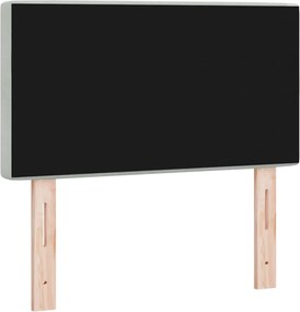 vidaXL Κεφαλάρι Ανοιχτό γκρι 80 cm Βελούδο