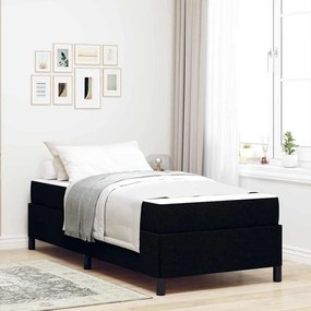 vidaXL Κρεβάτι με ελατήρια Μαύρο 80 x 200 cm ύφασμα