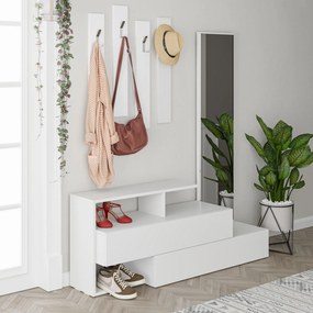 Έπιπλο Εισόδου Λευκό RAMDA 137x35x54,5