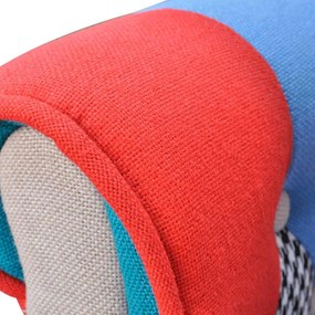 vidaXL Πολυθρόνα με Σχέδιο Patchwork Υφασμάτινη