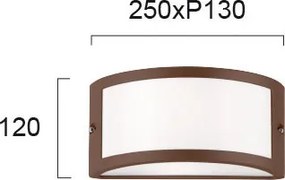 Απλίκα Εξωτερικού Χώρου Viokef Limnos Brown 4049101
