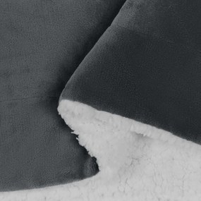 vidaXL Κουβέρτα Σκούρο Γκρι 130 x 150 cm Μαλλί