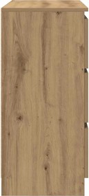 vidaXL Μπουφές Τεχνίτης Δρυς 80x35x76 εκ. Επεξεργασμένο Ξύλο