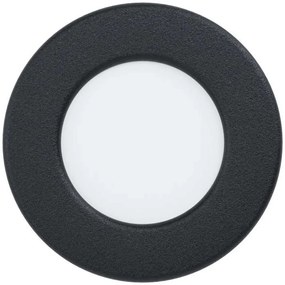 Φωτιστικό Οροφής - Σποτ 99211 Fueva Led Ø86 3000K Black Eglo Metal, Plastic