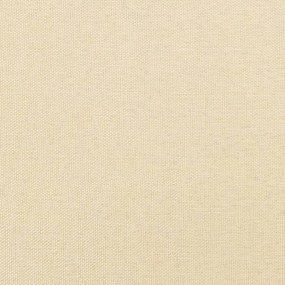 vidaXL Υποπόδιο Κρεμ 45 x 29,5 x 35 εκ. Υφασμάτινο