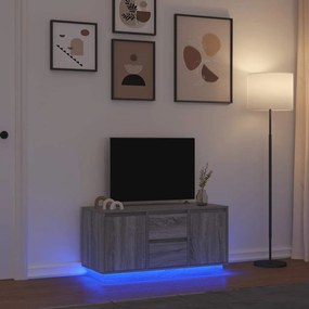 Έπιπλο Τηλεόρασης με LED Γκρι Sonoma 100x41x50 εκ. - Γκρι