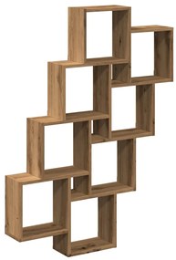Ράφι κύβος τοίχου Artisan Oak 90x15x119,5cm Κατασκευασμένο ξύλο - Καφέ
