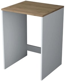 Έπιπλο Πλυντηρίου 893RAN3303 65x60x91,8cm Walnut-White Μοριοσανίδα, Μελαμίνη
