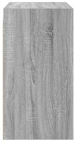 vidaXL Ντουλάπι Τοίχου Sonoma Γκρι 68x37x68,5 εκ. με Γυάλινες Πόρτες