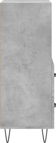 vidaXL Ντουλάπι Γκρι Σκυροδέματος 34,5x34x90 εκ. Επεξεργασμένο Ξύλο