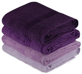 Πετσέτες Rainbow 317HBY1415 (Σετ 4τμχ) Lilac L'Εssentiel Maison Towels Set 70x140cm 100% Βαμβάκι