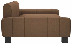 vidaXL Καναπές Παιδικός Καφέ 90 x 53 x 30 εκ. από Ύφασμα