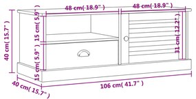 ΈΠΙΠΛΟ ΤΗΛΕΟΡΑΣΗΣ VIGO 106 X 40 X 40 ΕΚ. ΑΠΟ ΜΑΣΙΦ ΞΥΛΟ ΠΕΥΚΟΥ 353175