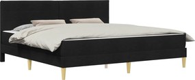 vidaXL Σκελετός Κρεβατιού Μαύρο 200 x 200 cm Πολυεστέρας