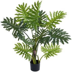 Τεχνητό Φυτό Philodendron 20686 Φ97x110cm Green-Brown GloboStar Πολυαιθυλένιο,Ύφασμα