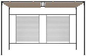 Κιόσκι Γκρι / Μπεζ 3 x 4 x 2,3 εκ. 180 γρ./μ² με Συρόμενη Οροφή - Μπεζ-Γκρι