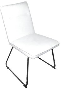 Καρέκλα Essential ύφασμα μπεζ-πόδι μαύρο μεταλλικό 54x59x89εκ 4αδα 54x59x89 εκ.