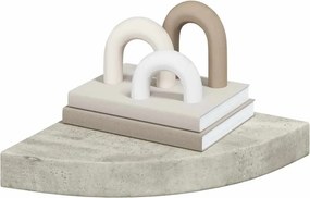 vidaXL Ράφια Τοίχου Γωνιακά 4 τεμ. Δρυς/Λευκό 25 x 25 x 3,8 εκ από MDF