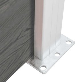 vidaXL Πάνελ Περίφραξης Γκρι 95 x 186 εκ. από WPC