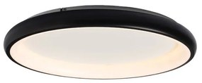 Φωτιστικό Οροφής - Πλαφονιέρα Led BR71LEDC81BK 100W 3000K 7010lm D81XH8,5 Black Aca Decor Metal