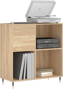 vidaXL Δισκοθήκη Sonoma Δρυς 84,5 x 38 x 89 εκ. από Επεξεργασμένο Ξύλο