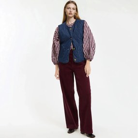 Γιλέκο διπλής όψεως από καπιτονέ ντένιμ