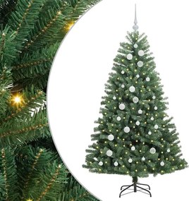vidaXL Τεχνητό Χριστουγεννιάτικο Δέντρο με Άξονα Πράσινο 150 cm