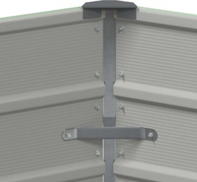 vidaXL Γλάστρα Παστέλ Πράσινο 129 x 129 x 45 cm Ατσάλι