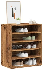Παπουτσοθήκη Παλιό Ξύλο 60 x 35 x 70 εκ. από Μοριοσανίδα