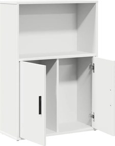 vidaXL Βιβλιοθήκη Λευκή 60x24x85 εκ. από Επεξεργασμένο Ξύλο