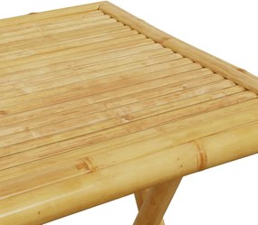 vidaXL Τραπέζι Κήπου Πτυσσόμενο 55x55x75 εκ. από Μπαμπού