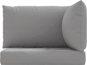 vidaXL Μαξιλάρια Παλέτας 3 τεμ. Γκρι από Ύφασμα Oxford