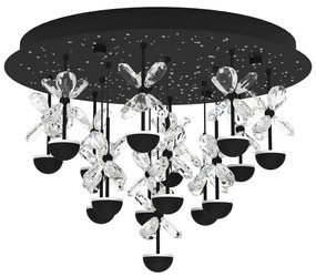 Φωτιστικό Οροφής Eglo 390275 PIANOPOLI 2 Μαύρο Ματ (Black Mat) 3000K