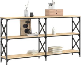 vidaXL Τραπέζι Κονσόλα Sonoma Δρυς 156 x 28 x 80,5 εκ. Επεξεργ. Ξύλο