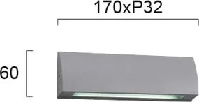 Απλίκα LED Εξωτερικού Χώρου Viokef Tech 4156000