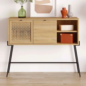 Κονσόλα Naive Megapap χρώμα sapphire oak 116x35,5x91εκ.-GP037-0238,1
