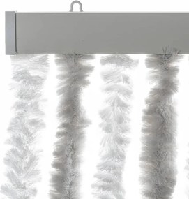 vidaXL Σήτα Εντόμων Ανοιχτό Γκρι / Λευκό 100 x 230 εκ. από Σενίλ