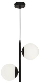 Φωτιστικό Οροφής Anouk 4233300 Black-White Viokef Metal, Glass